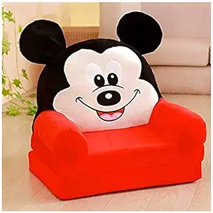 Homescape Products Baby's Sofa Cum Bed and Chair for Kids (Red, 0-2years)