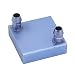 Produktbild BQLZR 40x40x12mm CPU K¨¹hler Aluminium K¨¹hlblock f¨¹r Fl¨¹ssigwasserk¨¹hler Zwei Rohrband