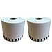 Produktbild Drucker Etikett, BEETEST 2 Rolls Adhesive Thermische Endlos-Papierband Etiketten Versand Adressetiketten für Brother DK-2205 Schwarz auf Weiß 62mm