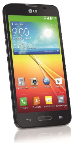LG L70 Smartphone (11,4 cm (4,5 Zoll) Touchscreen, 1GB RAM, 4GB Flash-Speicher, 5 Megapixel Kamera, Android 4.4) schwarz