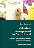 Image de Volunteer management in Deutschland: Begriffe, Untersuchungen und Rahmenbedingungen