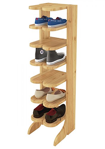 90.80-00 Schuhregal Schuhständer Massivholz Kiefer Stiefelform - 2