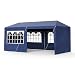 Produktbild Sekey 3 x 6 m Pavillon/Partyzelt, Wasserdicht, UV 30+,PE Stoff, mit 5 seitenteilen, Weiß