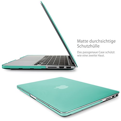 MyGadget MacBook Pro Retina 13 Zoll *Matt* Case – Model Ende ´12 – Mitte ´16 (A1502 / A1425) Plastik Mac Hülle Schutzhülle Hartschale Cover (Türkis) - 4