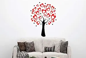 VVWV Simple Tree Wall Stickers for Home Living Kids Bed Room Hall Kitchen Wall Decor Stickers PVC Vinyl Decals L X H 50 X 60 CMS