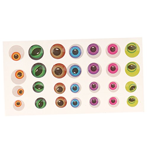 MagiDeal 28stk. Bunt Teddyaugen Sicherheitsaugen Kunststoffaugen Puppe Augen