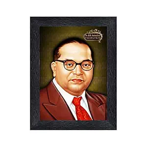 Dr. B. R. Ambedkar Wood Photo Frames with Acrylic Sheet (Glass)(photoframe,Multicolour,8x6inch)-9369