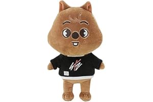 NEVSTOP 20cm Kpop Stray Kids Poupée en Peluche Skzoo Cartoon Peluche New Vêtements Style SKZ Dessin pour Les Fans (Han Quokka)