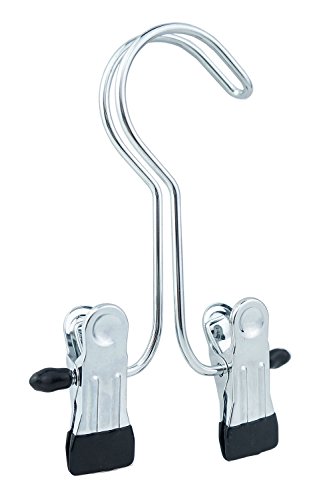 Tandi - Percha de metal para botas, pinzas dobles antideslizantes, metal, Plateado, 15CM(H)X10CM(W)