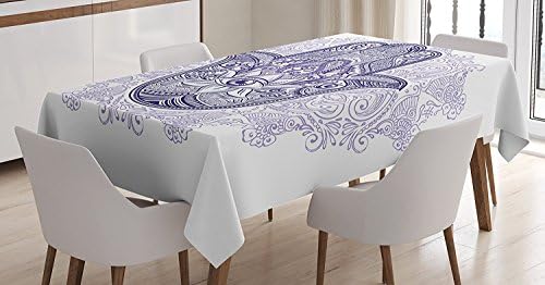 fringcoook Evil Eye Throw Pillow Cushion Cover, Spiritual Protection Symbol Ornate Hamsa on Mandala Inspired Paisley Backdrop, Decorative Square Accent Pillow Case, 18 X 18 Inches, Purple Lavander