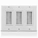 Produktbild Fosmon Unterputz Wand Platte/Wall Plate Montage Bürste Rahmen/Halterung/Öffnung für Kabel Drähte Durchführung/Durchlass[2 Gang ]Wand Abdeckung/Blenden[Kabel Eintritt Eingang Austritt verstecken]