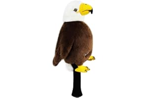 Scott Edward Funny Golf Club Cover Fit Well for Driver Golf Club Cute Animal Zoo Design Soft Functional Golf Headcover Stylish Protection for Men and Women