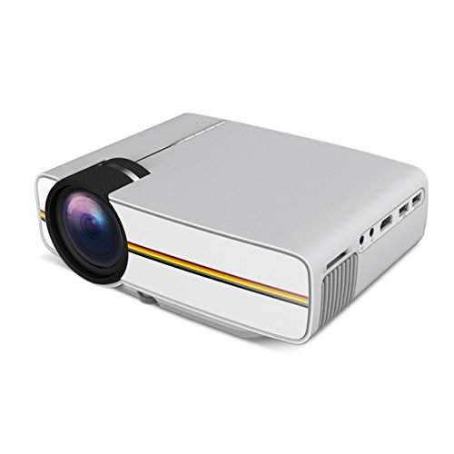 Portable Full HD Projektor, HuiHeng YG400 LCD Beamer 1200 Lumens HDMI beweglicher Mini-LED-Projektor für Heimkino -Theater Unterhaltung Treffen Media Player Play Games Outdoor-Aktivitäten mit AV / VGA / USB / SD / Micro USB - 4
