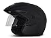 Vega Cruiser CR-W/P-DK-M Open Face Helmet with Peak (Dull Black, M) RS.953.00
