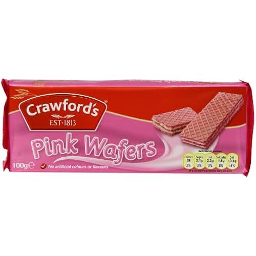 Amazon.co.uk pink wafers biscuits