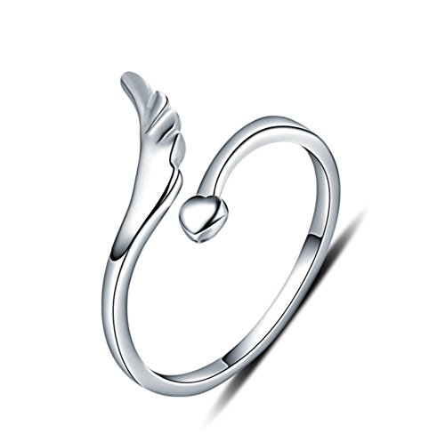 Preisvergleich Produktbild Galwaygirls Ring Weiblichen 925 Sterling Silber Mode Engel Kreative Öffnung Einstellbar