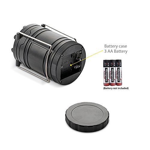 Camping lampe, Elekin Superhelle Led Camping laterne, Tragbar für Outdoor, Camping etc., IPX4 Wasserdicht, Faltbare, Streckbare Lampe - 4
