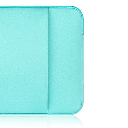 Balai Doppel-tasche Reißverschluss Computer Bag Notebook Schutz Paket Tragbar Notebook Taschen Hüllen, 14 inch Blau - 4