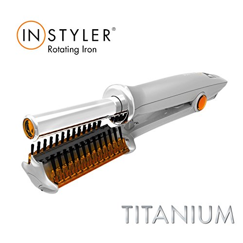 The Amazing New InStyler 19mm Rotating Iron Silver Titanium