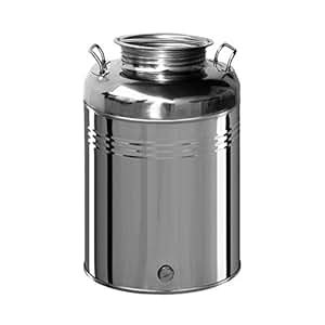 BIN Faßcontainer EDELSTAHL FÜR ÖL "OLIVARI" LT. 50.: Amazon.de: Baumarkt