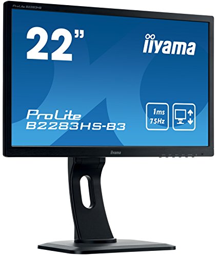 iiyama Prolite B2283HS-B3 21 5  Full HD LED Mate Plana Negro Pantalla para PC LED Display - Monitor  54 6 cm  21 5    1920 x 1080 Pixeles  Full HD  LED  1 ms  Negro 
