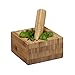 Produktbild Relaxdays Mörser mit Stößel Bambus, natürlich, Hochwertig, Gewürzmörser, HBT: ca. 8,5 x 15 x 15 cm, Natur
