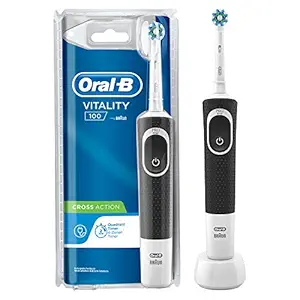 Oral B Vitality 100 Black Criss Cross Electric Rechargeable Toothbrush Powered by Braun