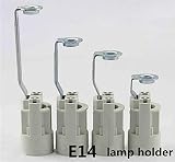 Certificación: CCC, ce AiCheaX Portalámparas de Vela E14 Portalámparas de Soporte E14 Base de luz de Vela LED e14 Portalámparas de Cristal Stent de Bombilla led e14 - (Tipo de Base: Altura Total 65 mm)