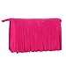 Produktbild feiXIANG Retro Quaste Damen Schminktasche Portemonnaie Pouch Reise Organizer für Damen (Heiß Rosa)