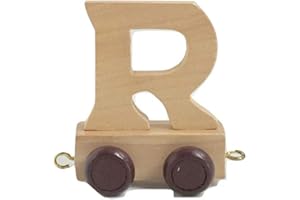 FUN WORLD TOYS Wooden Name Train | Wooden Train Wooden Letter Train Name for Children's Name (Letter Train R)