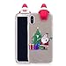 Price comparison product image Super Cute! iPhone X Case Cover,Sansee New Christmas Cute 3D Cartoon Kawaii Soft TPU Back Case Cover for iPhone X (Colour B, iPhone X)