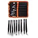 Produktbild F Fityle 9 Stücke Edelstahl Pinzetten Set Mit Angenehmem Griff Reparatur Tool Kit Modellbau Schmuck Uhr Werkzeuge