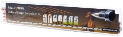 ElectroBraid GRSC8-EB Copper Electric Fence Sectional Ground Rod Kit