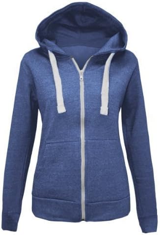 CANDY FLOSS LADIES HOODIE SWEATSHIRT FLEECE JACKET TOP DENIM SIZE 16