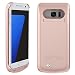 Produktbild Mondpalast @ Roségold 5200mah Akku Hülle Batterie Hülle Case externe Batterie Akku Case Hülle Zusatzakku Power Pack Cover für Samsung Galaxy S7 Edge s7 edge S VII EDGE G935 G935F G935FD