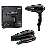 HIGH QUALITY BABYLISS 2000W TRAVEL COMPACT HAIR DRYER DUAL MULTI VOLTAGE WORLDWIDE USE