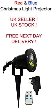 Red &amp; Blue Static Garden Landscape Light projector