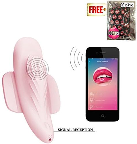 Phone App Arbitrarily Sliding Invisible Bluetooth Vibrating Pink Under Wear,12 Frequency Remote Control Intimate Relaxation Massage