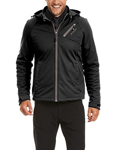 maier sports Herren Softshelljacke Orion, black, 58, 160003