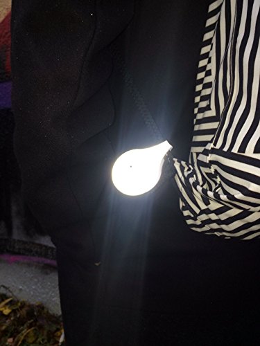 Universelle magnetische Reflektoren Set (2 St.) – OB8® Sicherheits-Rückstrahler zum Anklemmen an Fahrrad, Kleidung, Taschen etc. | Magnetic clip on reflectors for cycling, jogging, walking - 3