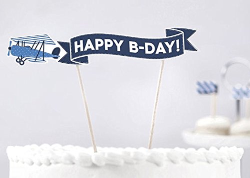 Kuchendeko Tortendeko Flugzeug Kindergeburtstag Party Deko - 2