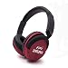 Produktbild Over-Ear Lightweight Foldable Headphones Wireless Bluetooth Headset with leather headband (Red)