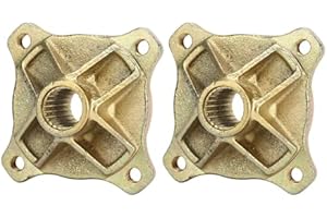 Aramox 1 Paio di Mozzi Ruota Dell'Asse Posteriore, 24 Denti Scanalati 4 Prigionieri Ruota Asse Posteriore 25 Mm Diametro Asse per 125 150 200 Go Kart ATV Quad