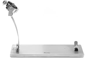 Avalon Jamonero Home Soporte para jamón con Cabezal Giratorio Inoxidable. Jamonero metálico con Base de Acero Inoxidable, Modelo Plegable 49,5 x 16,5 x 39 cm