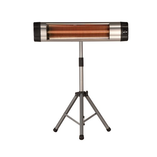 2500 Watt Infrarot Heizstrahler Standheizer Terassen Strahler Fernbedienung - 2