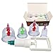 Produktbild Massage Schröpfen Set mit 6 Schröpfgläser aus Kunststoff mit Vakuumpumpe