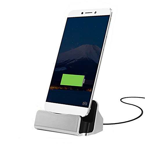 Boweike Dockingstation TYP-C Dock Tischladetsation mit USB-C für OnePlus 2 / Microsoft Lumia 950 / 950XL / Gigaset ME / Gigaset ME Pro / Gigaset ME Pro Pure /ZUK Z1 / Innos D6000 (Silber) - 5