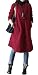 Vogstyle Women's Casual Long Sleeve Trench Coat Medium Style 1-Wine Red