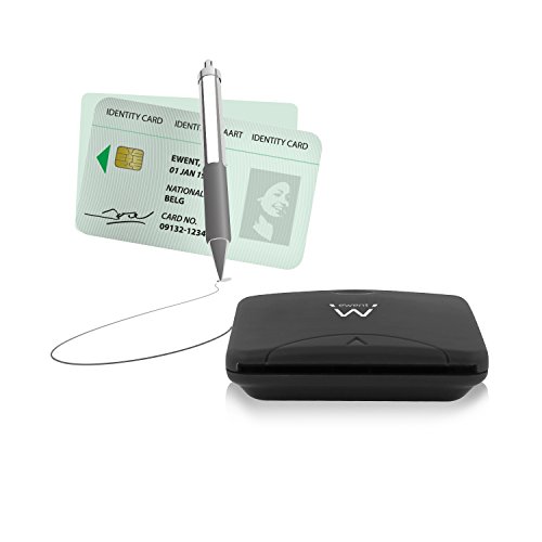 EWENT EW1052 USB Chipkartenleser SmartCard Reader, Plug&Play, USB bus-poweresd, HBCI Fähig, schwarz - 4