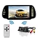 Produktbild Wireless Rearview Kit 7-Zoll-LCD-Spiegel-Monitor + Infrarot-Rückfahrkamera Auto Umrüstung Zubehör für Auto Bus Van